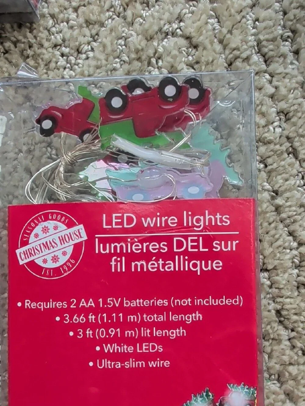 LED Wire Lights - Red Green Mixed Colors - 10 Pc Pack